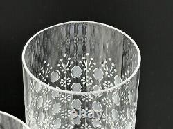 Set of (8) Vintage Rosenthal ROMANCE I MOTIF 5 7/8 Red Wine Glasses