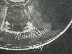 Set of (8) Vintage Rosenthal ROMANCE I MOTIF 5 7/8 Red Wine Glasses