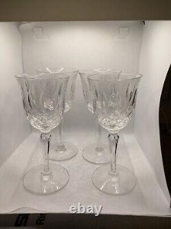 Set of 8 Vintage Tiffin Franciscan Elyse Crystal Stem Wine Glasses 3 Oz. 1960's