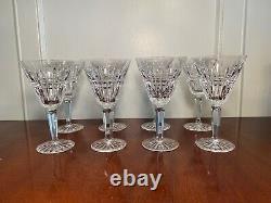 Set of 8 Vintage WATERFORD CRYSTAL Glenmore Large 7 Water Wine Goblets IRELAND