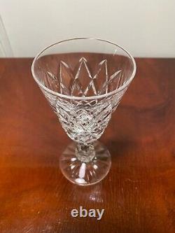 Set of 8 Vintage WATERFORD CRYSTAL Kinsale 5.5-inch Claret Wine Glasses IRELAND
