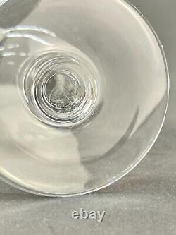 Set of 8 Vtg Baccarat Nancy 5 Hand Blown Claret Wine Glasses France, Mint