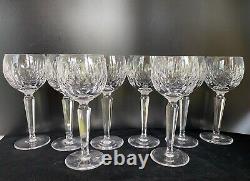 Set of 8 Waterford Maureen Hock Wine Glasses Elegant Vintage Crystal 7 1/2