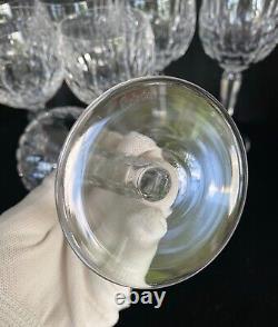 Set of 8 Waterford Maureen Hock Wine Glasses Elegant Vintage Crystal 7 1/2