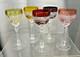 Set of Five Nachtmann 7 Wine Hock Cut 24% Bleikristall Crystal Germany 4.5 oz