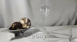 Set of Ten (10) Vintage Gorham White Wine Fine Crystal Cut Glasses BRAND NEW