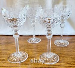 Set of VTG 1990s Rogaska Queen Hock Wine Crystal Glasses