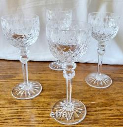 Set of VTG 1990s Rogaska Queen Hock Wine Crystal Glasses