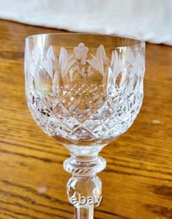 Set of VTG 1990s Rogaska Queen Hock Wine Crystal Glasses