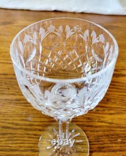Set of VTG 1990s Rogaska Queen Hock Wine Crystal Glasses
