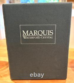 Set of four (4) Vintage Waterford Marquis Hanover Platinum wine glasses NIB