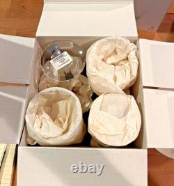 Set of four (4) Vintage Waterford Marquis Hanover Platinum wine glasses NIB