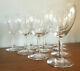 Set x10 Vtg BACCARAT France Crystal Chambolle Claret Wine Glasses 6 Signed