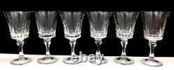 Six Lenox Gala Crystal Wine Glasses