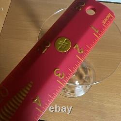 Six Vintage Crystal Wheat/Berry Etched Pattern Stemmed Wine Glasses 6 Tall 6oz