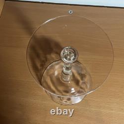 Six Vintage Crystal Wheat/Berry Etched Pattern Stemmed Wine Glasses 6 Tall 6oz