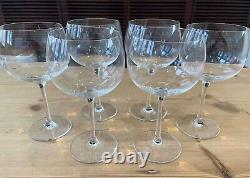 Six Vintage Riedel Crystal Montrachet Chardonnay Style Wine Glasses