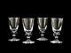 Steuben Crystal #7877 Teardrop Wine Glasses Vintage Set of 4