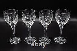 Stuart Crystal England Shaftesbury Claret Wine Glasses Set 4- 7 5/8 FREE SHIP