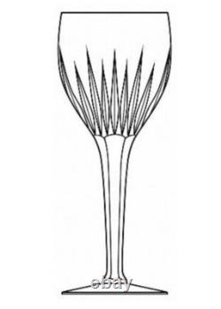 Stuart Monaco Claret Wine Glasses Clear Blown Glass Vintage Stuart Wine Goblets