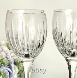 Stuart Monaco Claret Wine Glasses Clear Blown Glass Vintage Stuart Wine Goblets