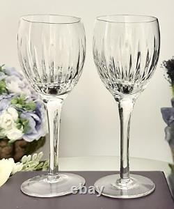 Stuart Monaco Claret Wine Glasses Clear Blown Glass Vintage Stuart Wine Goblets