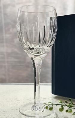 Stuart Monaco Claret Wine Glasses Clear Blown Glass Vintage Stuart Wine Goblets