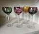Stunning Set Of 6 Nachtmann Crystal Vintage Wine Hock Glasses 8 1/4