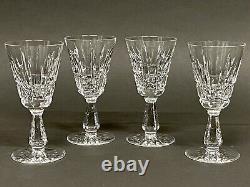 Stunning Set of 4 Vintage Waterford Crystal kylemore Claret Wine/Cordial Glasses