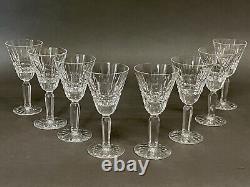 Stunning Set of 8 Vintage 4 Oz Waterford Ireland Crystal Glenmore Wine Glasses