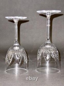 Stunning Vintage 2 of Ballylee Waterford Ireland Crystal Goblet Wine Glasses