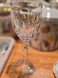 Stunning Vintage set of 8 Waterford Crystal Kildare White Wine Glasses