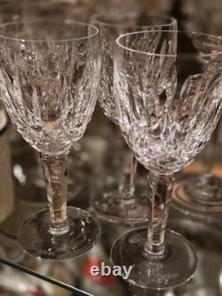 Stunning Vintage set of 8 Waterford Crystal Kildare White Wine Glasses