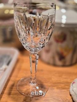 Stunning Vintage set of 8 Waterford Crystal Kildare White Wine Glasses