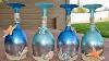 Summer And Sea Wine Glass Candle Holders