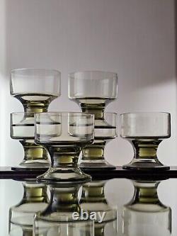 Tapio Wirkkala set of six wine cocktail glass Forest 5 Oz vintage 1960s