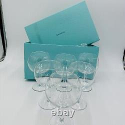 Tiffany & Co Crystal Set 6 Sangria Glasses Vintage Serveware Wine Drinking