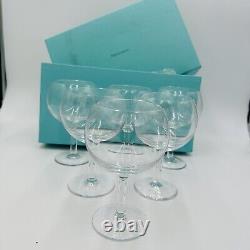 Tiffany & Co Crystal Set 6 Sangria Glasses Vintage Serveware Wine Drinking