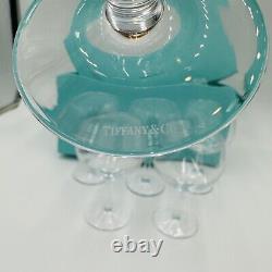 Tiffany & Co Crystal Set 6 Sangria Glasses Vintage Serveware Wine Drinking