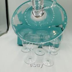 Tiffany & Co Crystal Set 6 Sangria Glasses Vintage Serveware Wine Drinking