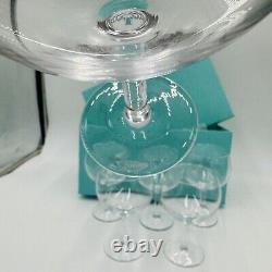 Tiffany & Co Crystal Set 6 Sangria Glasses Vintage Serveware Wine Drinking