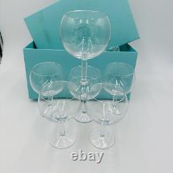 Tiffany & Co Crystal Set 6 Sangria Glasses Vintage Serveware Wine Drinking