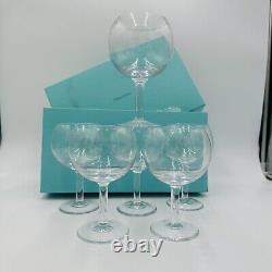 Tiffany & Co Crystal Set 6 Sangria Glasses Vintage Serveware Wine Drinking