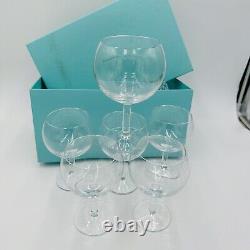 Tiffany & Co Crystal Set 6 Sangria Glasses Vintage Serveware Wine Drinking