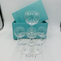 Tiffany & Co Crystal Set 6 Sangria Glasses Vintage Serveware Wine Drinking