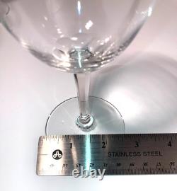 Tiffany Co Crystal Wine Glasses Set of 4 MINT VNTG with Etched LOGO 6.5