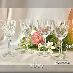 Tiffin-Francisan Elyse Wine Glasses Vintage Blown Glass USA Wine Glasses 4 pcs