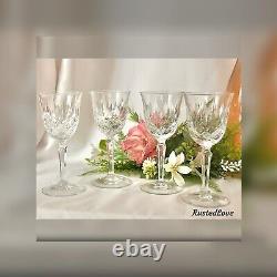 Tiffin-Francisan Elyse Wine Glasses Vintage Blown Glass USA Wine Glasses 4 pcs