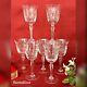 Tiffin-Franciscan Chardonnay Wine Glasses Clear Blown Vintage Glass Set of 7