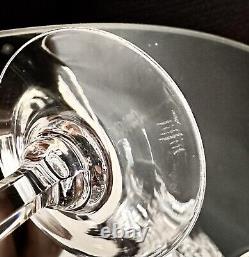 Tiffin-Franciscan Chardonnay Wine Glasses Clear Blown Vintage Glass Set of 7